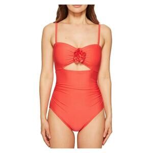 Kate Spade New York Pink Sands Beach Peep Hole One-Piece Swimsuit Size Medium